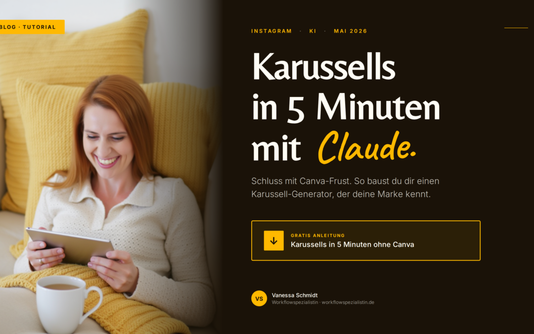 Instagram-Karussells mit Claude: Schluss mit Canva-Frust
