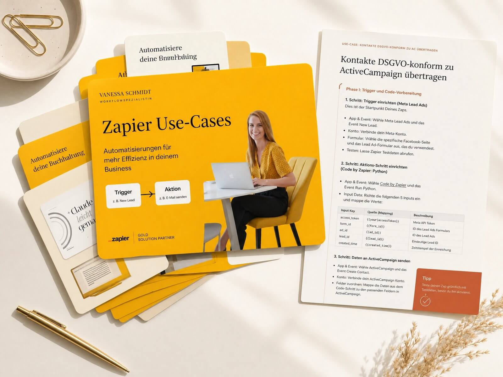 Zapier Use-Cases – Vorlagen Mockup